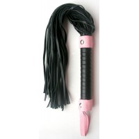 Плеть Notabu из ПВХ, чёрно-розовая 90066-6
