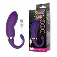 Вибромассажёр Sweet Toys USB, 20 режимов, силикон, фиолетовый, 9 см